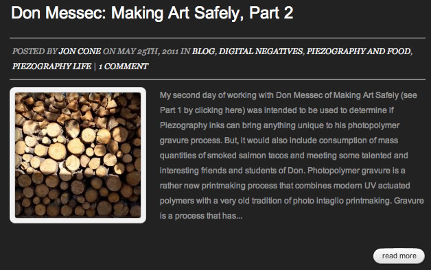 Don Messec - Making Art Safely Part 2